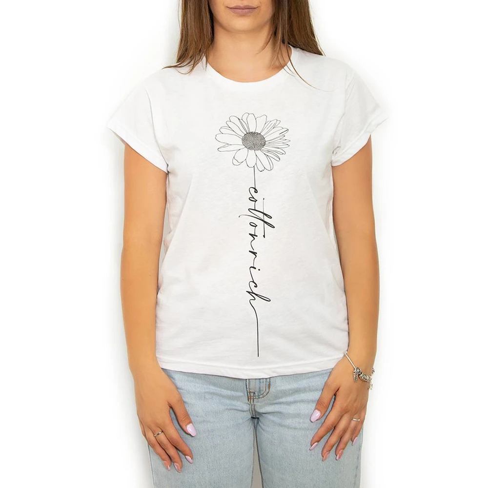 T-Shirt Cotton-Rich Basic Blanc – Daisy
