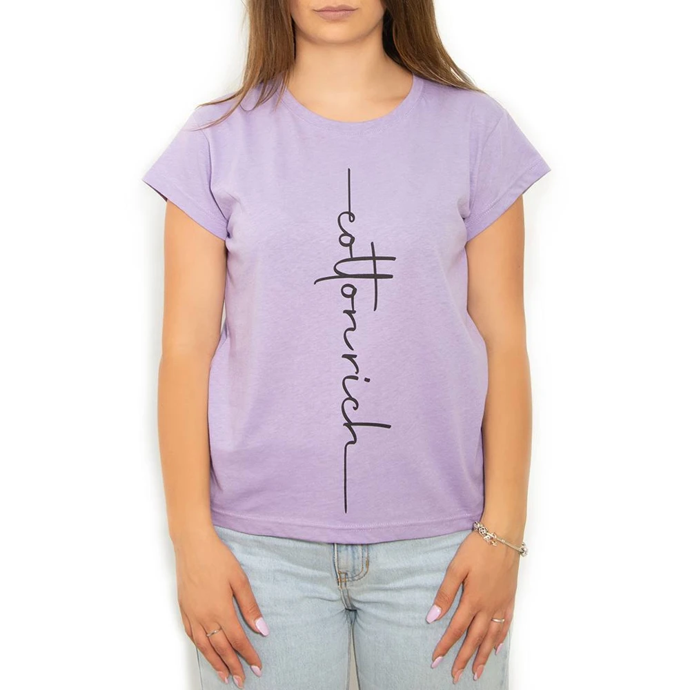 T-Shirt Cotton-Rich Basic lilas– Classic
