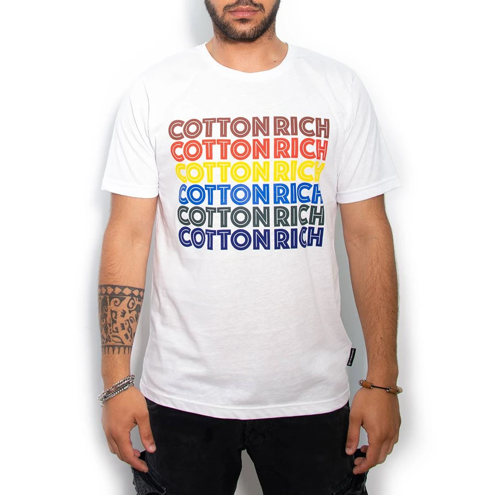 T-Shirt Cotton-Rich basic Blanc– Unconventional
