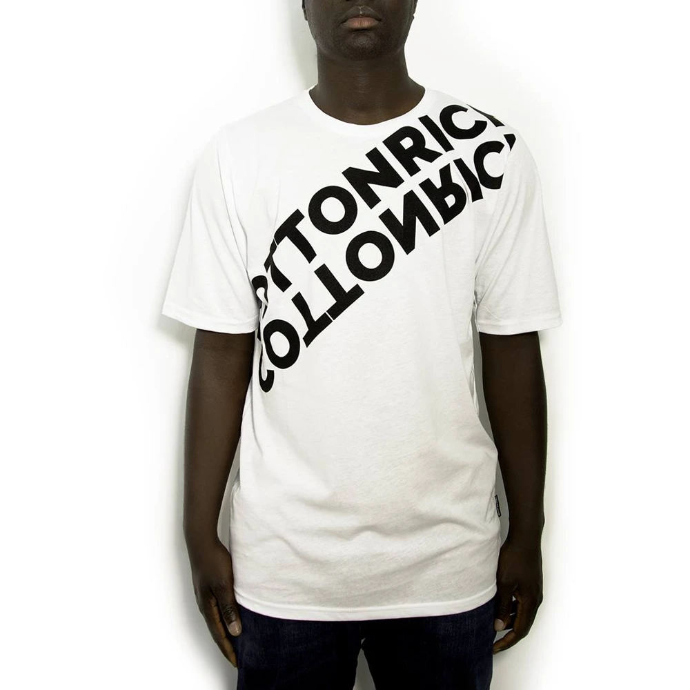 T-Shirt Cotton-Rich Oversize Blanc– Mirror