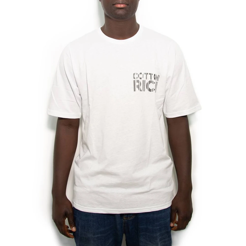 T-Shirt Cotton-Rich Oversize Blanc- Geometric