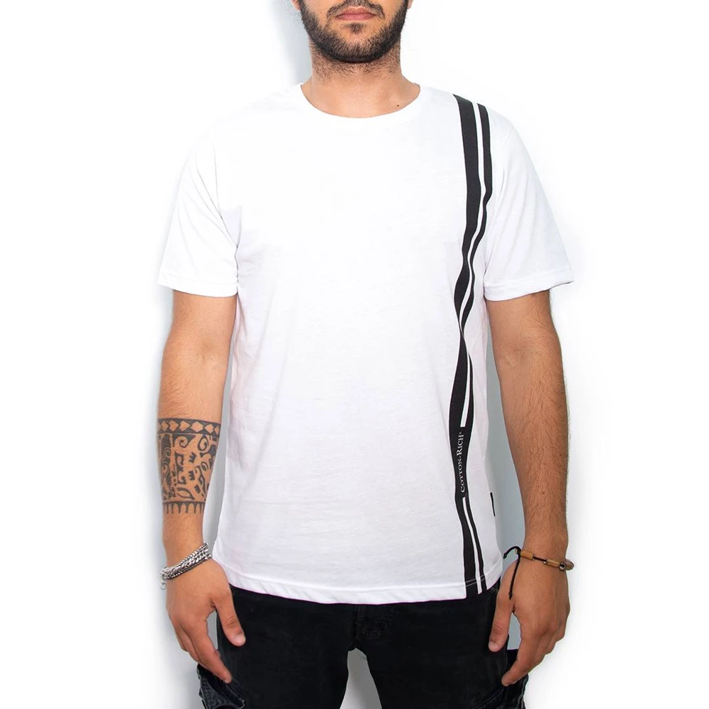 T-Shirt Cotton-Rich Oversize blanc - Minimal