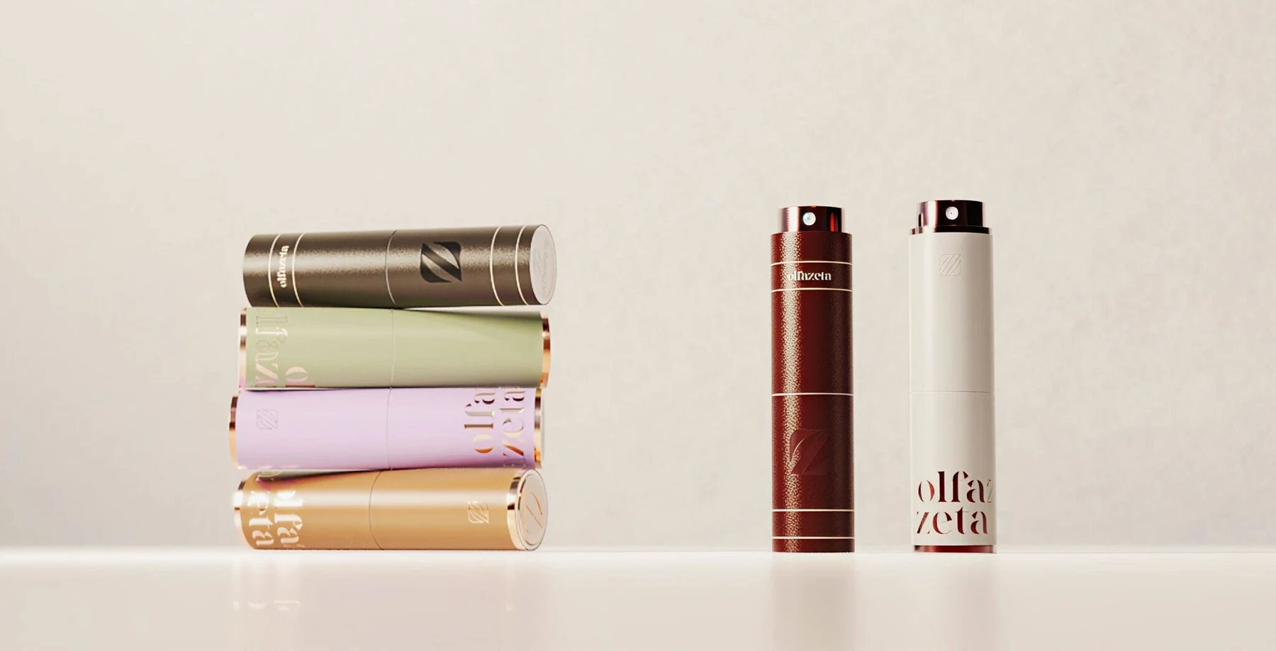 Étuis à parfum de poche Olfazeta, photographie officielle